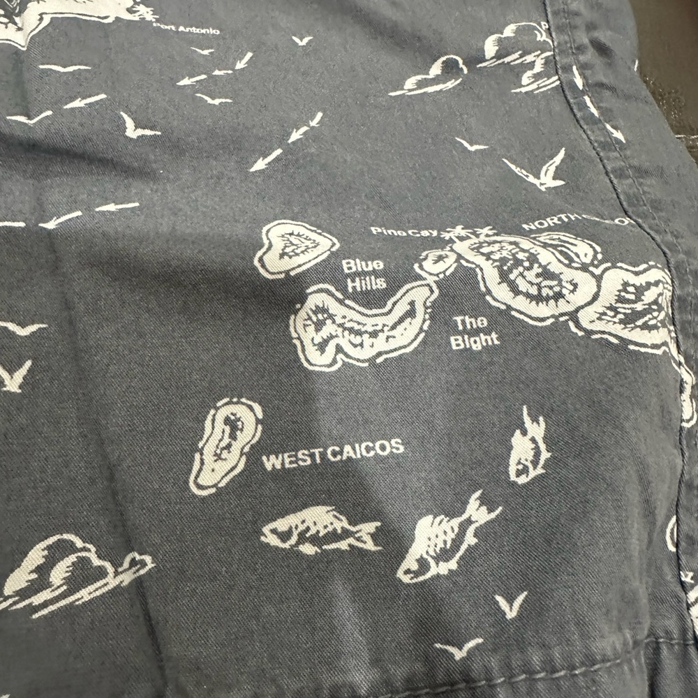 GAP Map Pattern Straight-Leg Shorts - - Picture 7 of 8
